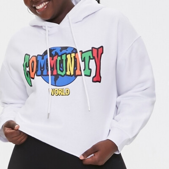 Forever 21 Tops - Forever 21 Community crop sweatshirt
56 inches sleeve to sleeve